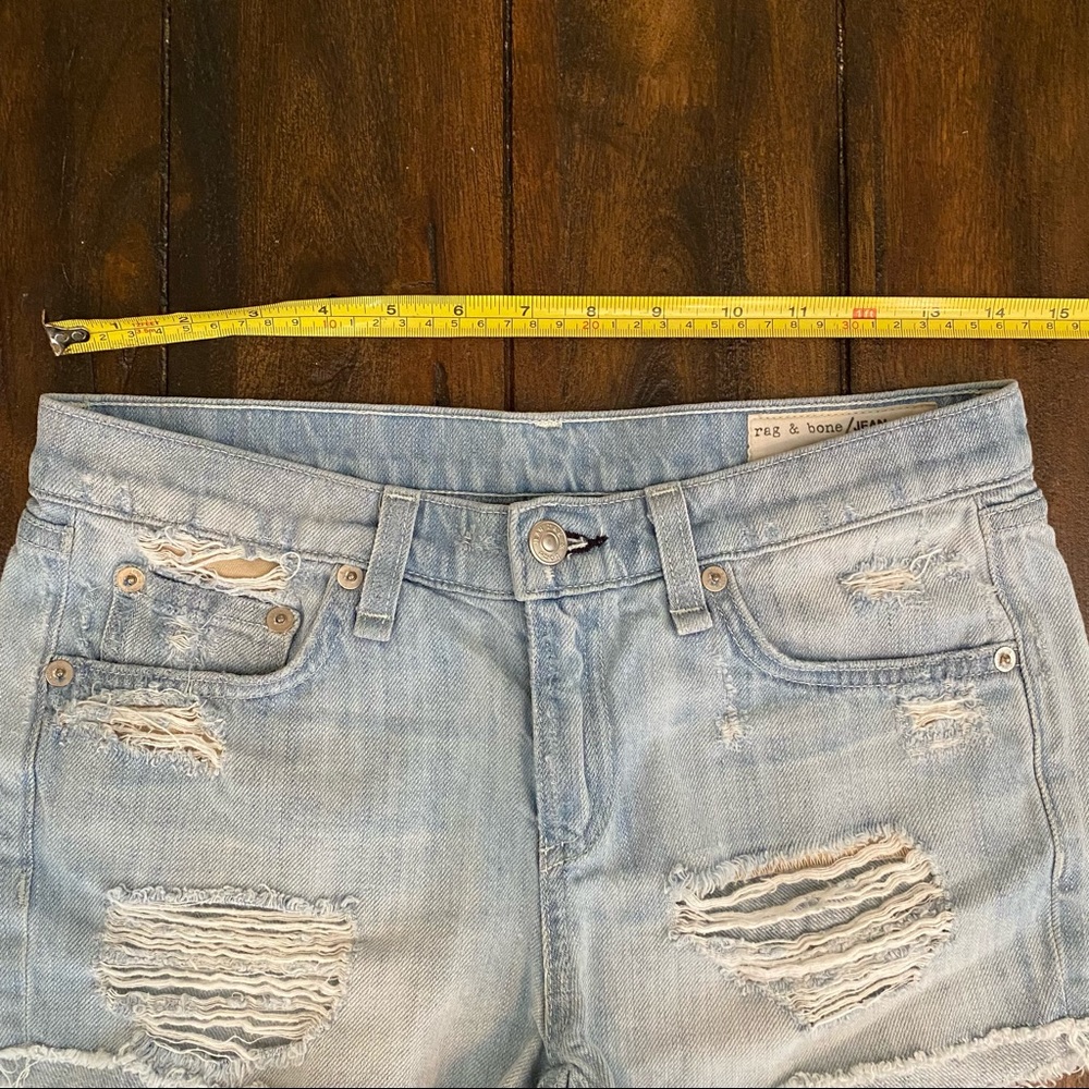 Rag & Bone Distressed Denim Shorts - Picture 6 of 7